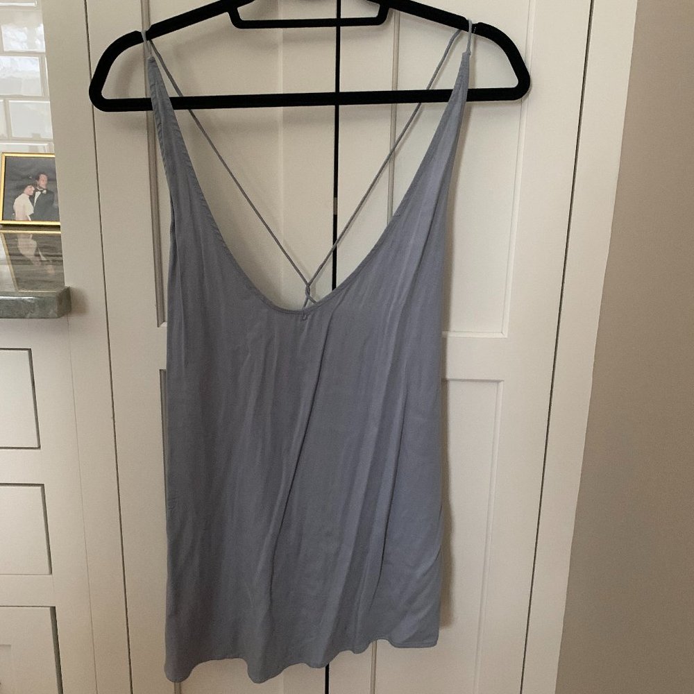 Powder Blue Backless Tank